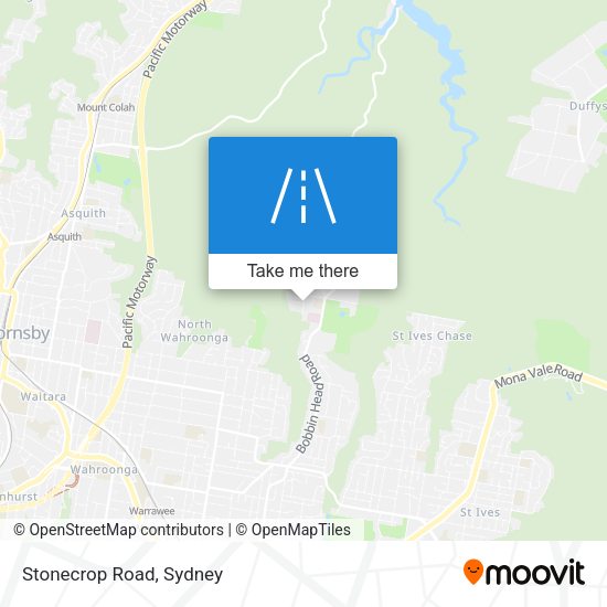 Stonecrop Road map