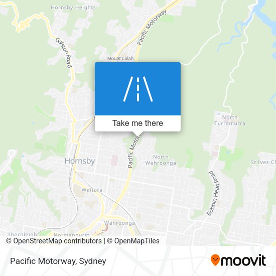Pacific Motorway map