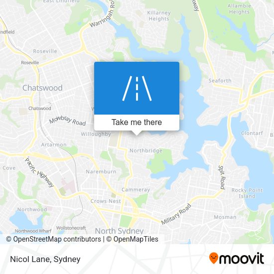 Nicol Lane map