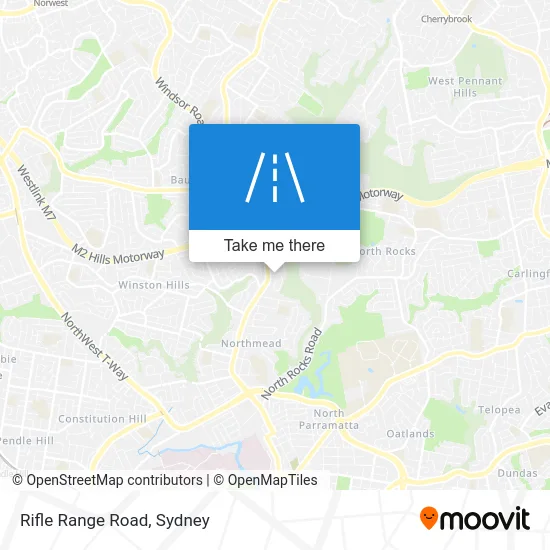 Mapa Rifle Range Road