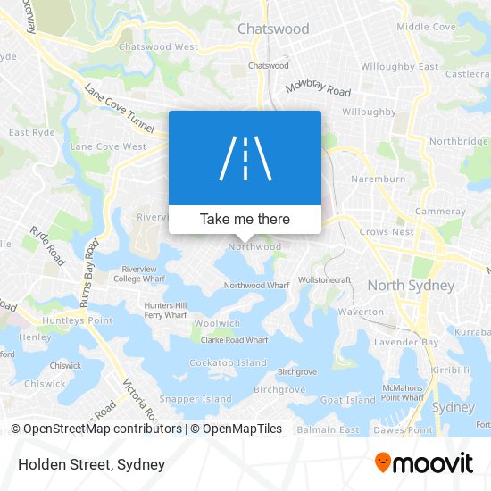 Holden Street map