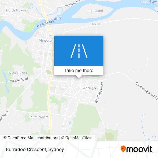 Burradoo Crescent map