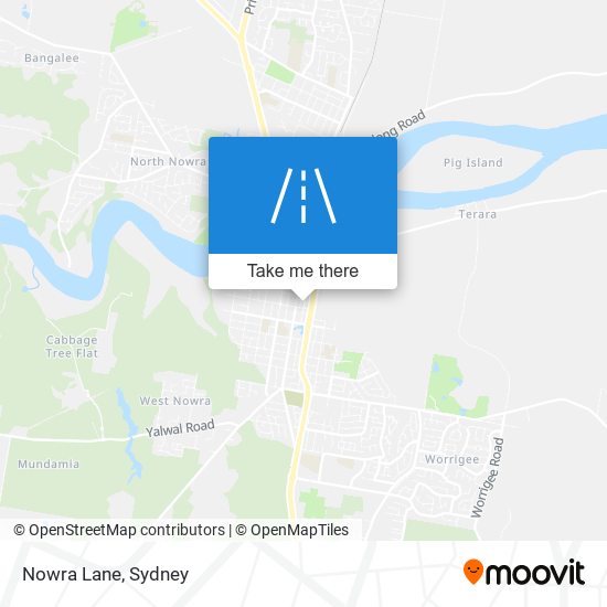 Nowra Lane map