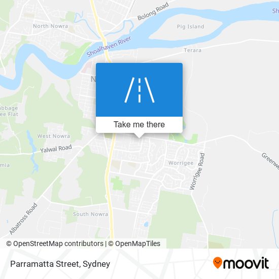 Parramatta Street map