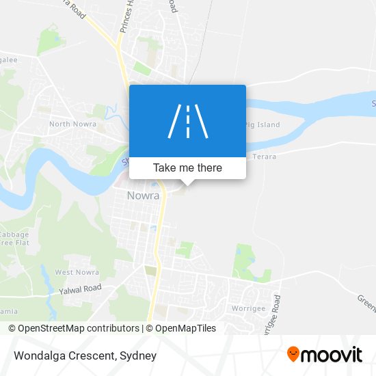 Wondalga Crescent map