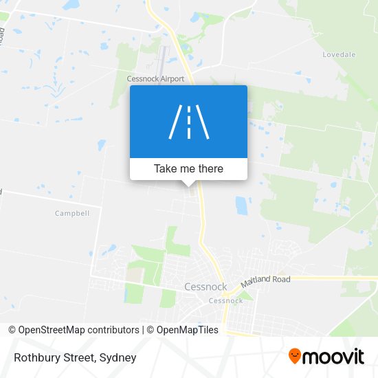 Rothbury Street map