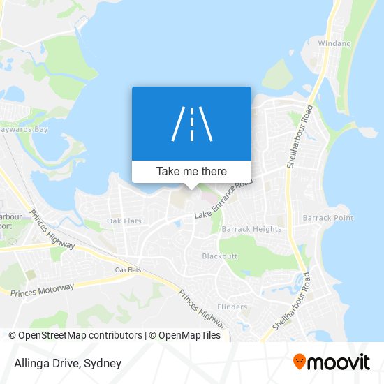 Allinga Drive map