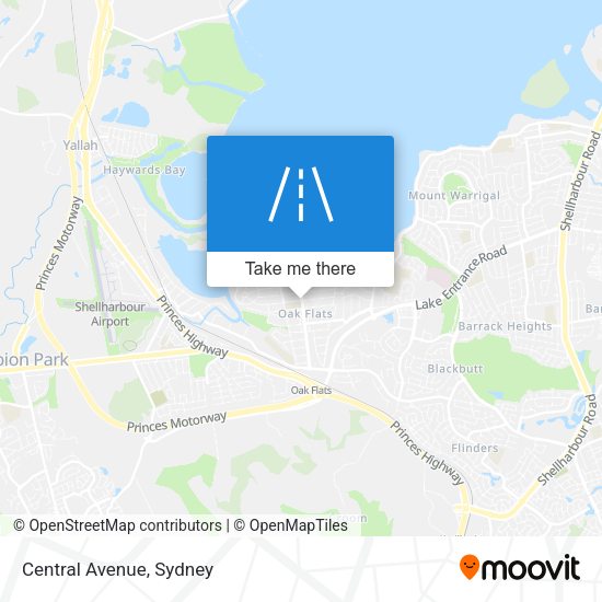 Central Avenue map