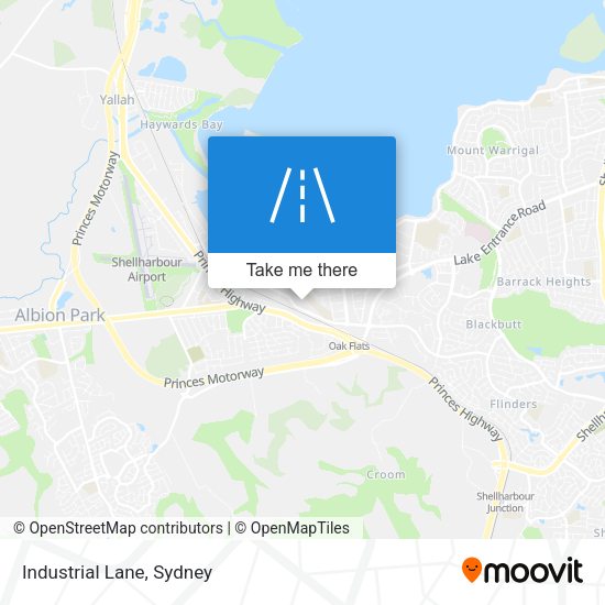 Industrial Lane map