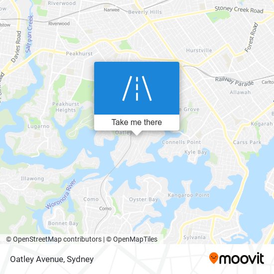 Oatley Avenue map