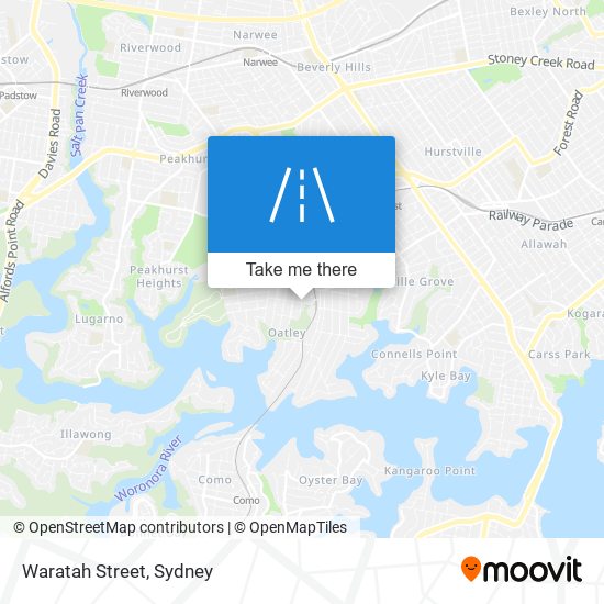 Waratah Street map