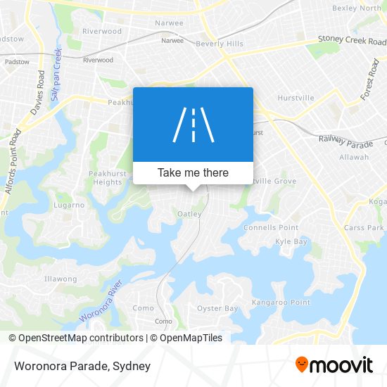 Woronora Parade map