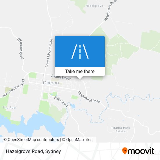 Hazelgrove Road map