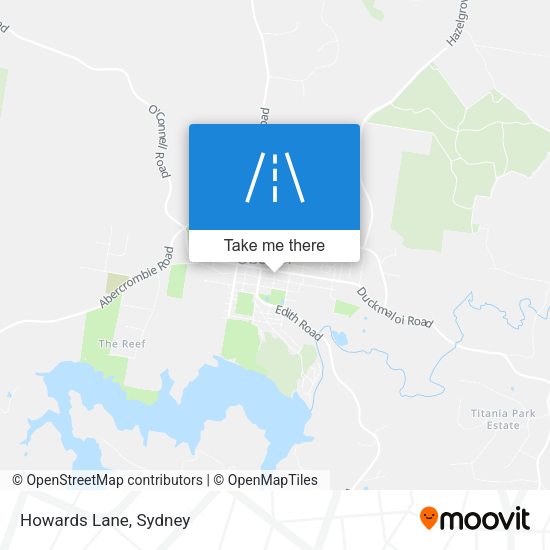 Howards Lane map