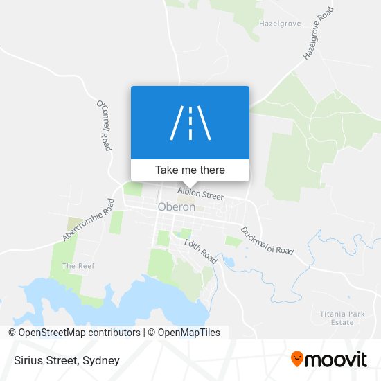 Sirius Street map
