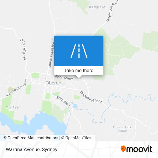 Warrina Avenue map