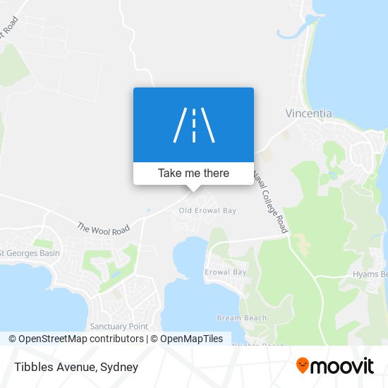 Tibbles Avenue map