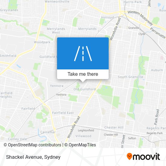 Shackel Avenue map