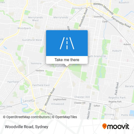 Woodville Road map