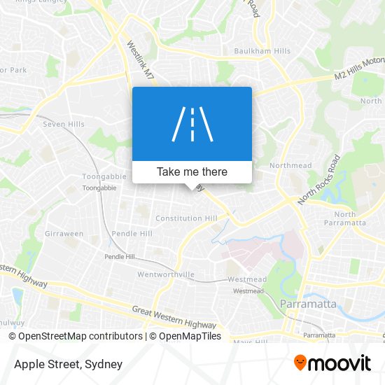 Mapa Apple Street