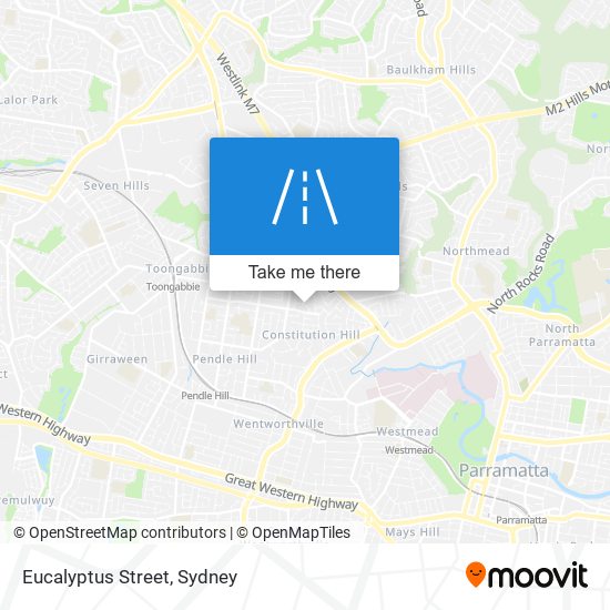 Eucalyptus Street map