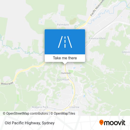 Old Pacific Highway map