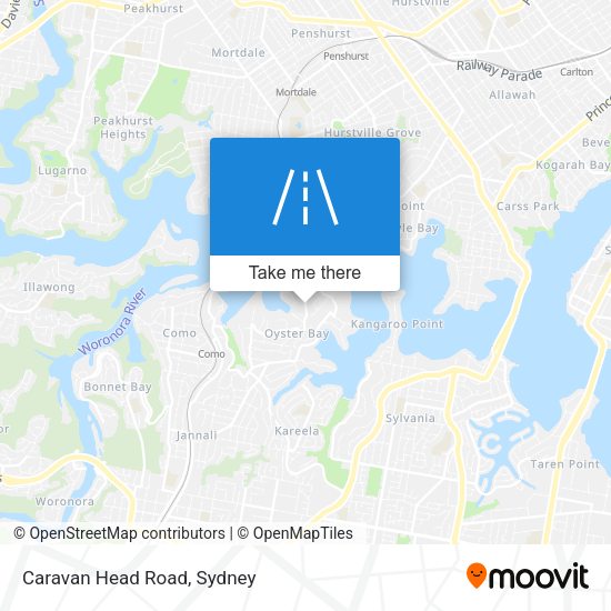 Caravan Head Road map