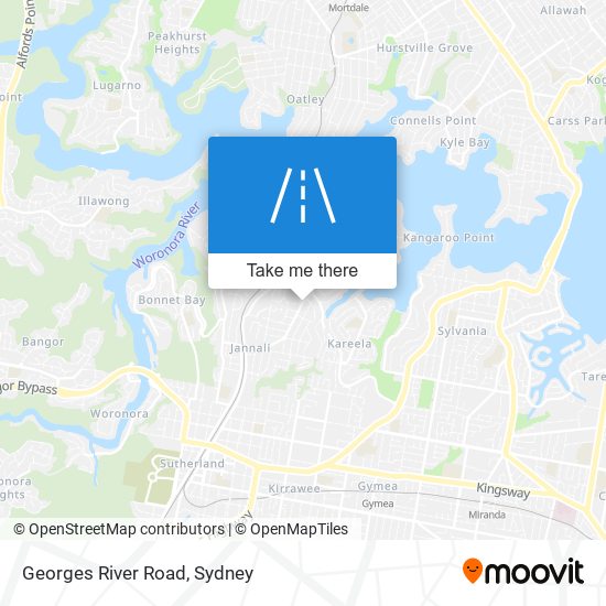 Georges River Road map