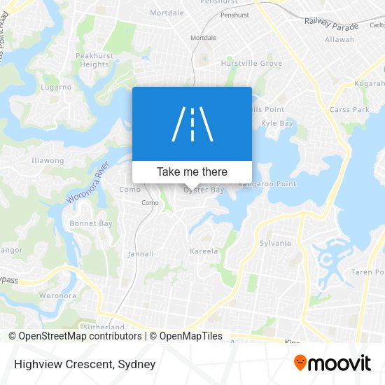 Highview Crescent map