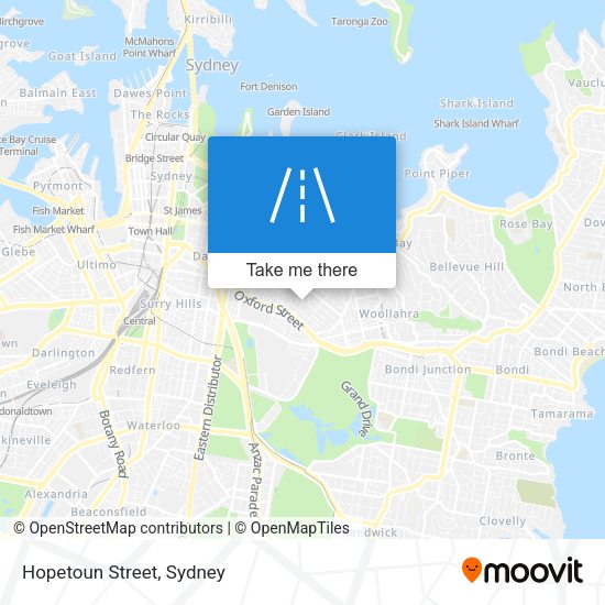 Hopetoun Street map