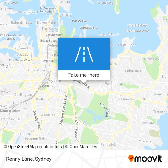 Mapa Renny Lane