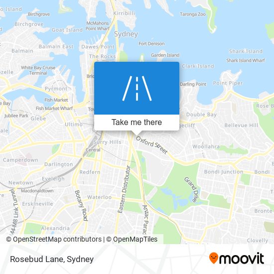 Rosebud Lane map