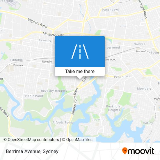 Berrima Avenue map