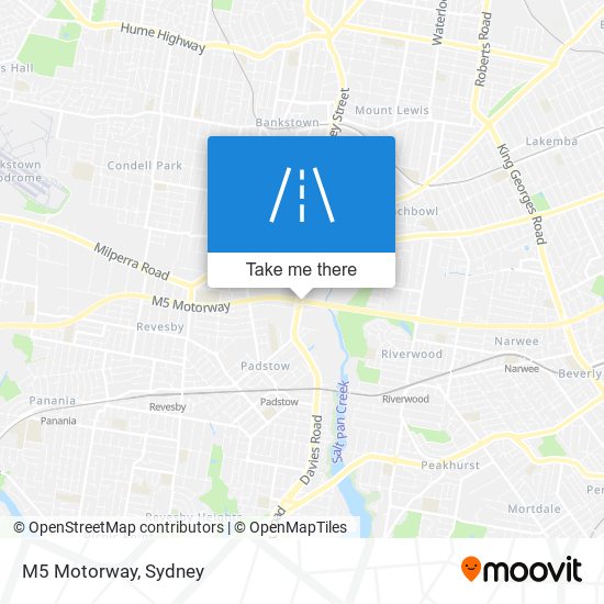 M5 Motorway map