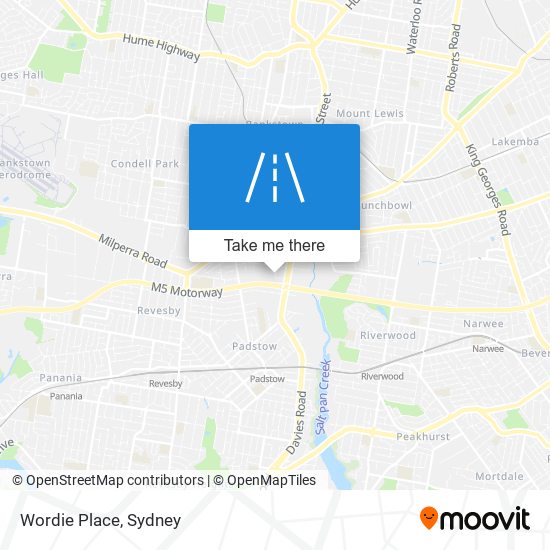Wordie Place map