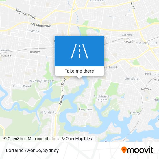 Lorraine Avenue map