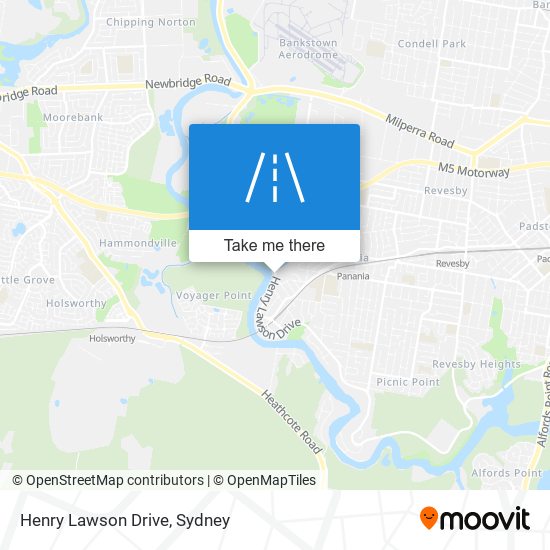 Henry Lawson Drive map