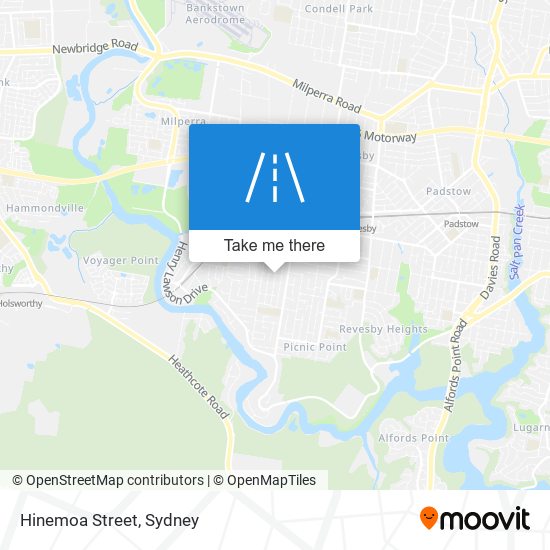 Hinemoa Street map