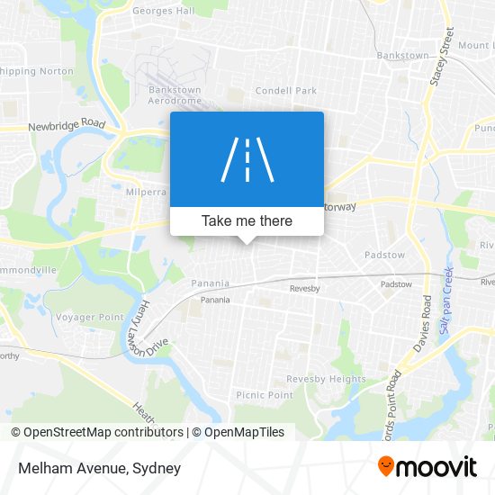 Melham Avenue map