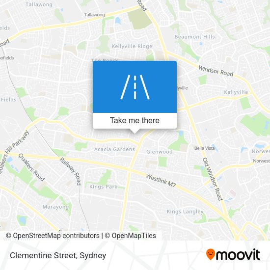 Clementine Street map