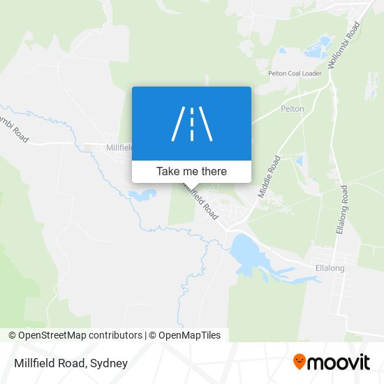 Mapa Millfield Road
