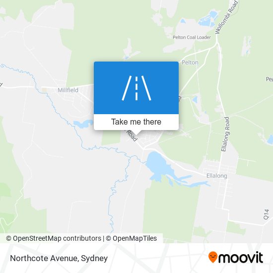 Northcote Avenue map