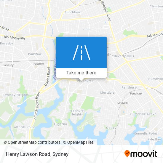 Henry Lawson Road map