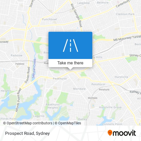 Mapa Prospect Road