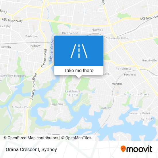 Orana Crescent map