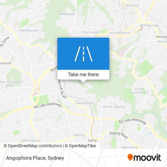 Angophora Place map