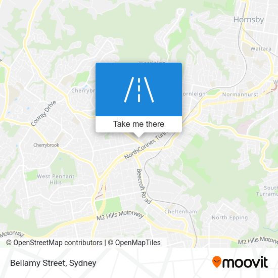 Bellamy Street map