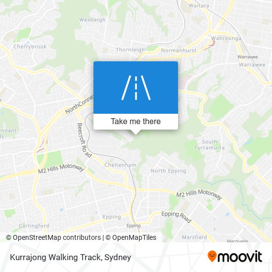 Kurrajong Walking Track map