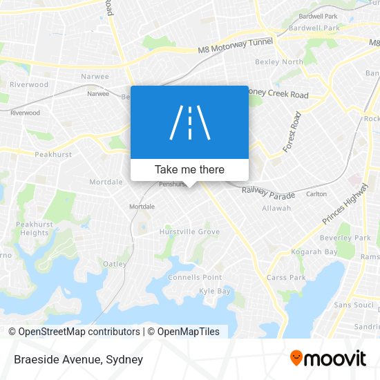 Braeside Avenue map