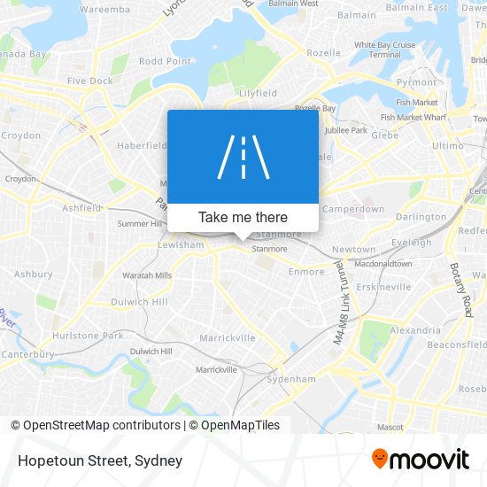 Mapa Hopetoun Street